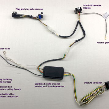 Trailer Wiring Kit: Indian 4-wire