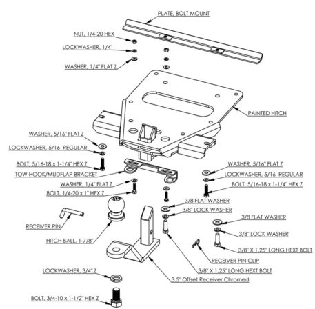 Harley Tri Glide Hitch: 2011 to 2019 - Image 2
