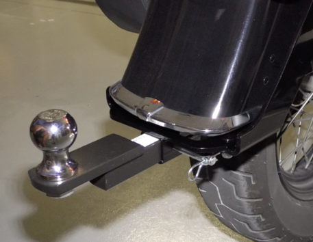 Black Harley Softail Hitch: 1984 to 2017