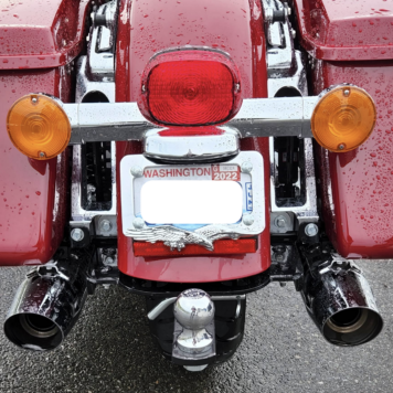 2014 to 2022: Harley Road King Hitch: Black